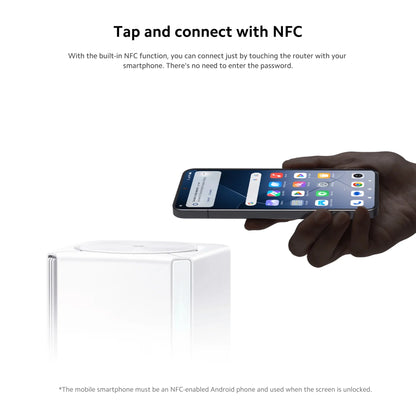 Xiaomi AX3000 NE WiFi 6 Mesh Router System | Dual-Band 3000Mbps, NFC, IPTV, App Control — White