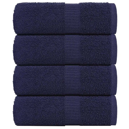 Soap Towels – Set of 4 – Navy Blue – 30x30 cm – 360 GSM – 100% Cotton - UNITED KINGDOM
