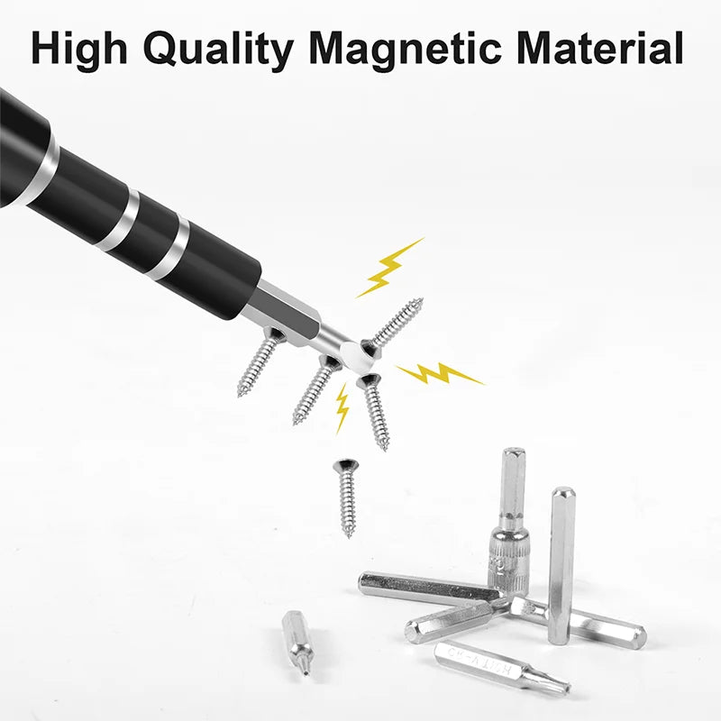 122-in-1 Precision Screwdriver Set | Magnetic Bits Phillips Torx Nut Drivers | Chrome Vanadium Steel | Electronic