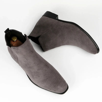 Men's Classic Chelsea Boots | Square Toe, Slip-On, British Style, Sizes EU 40-50 (US 7-17) — 10 Colours