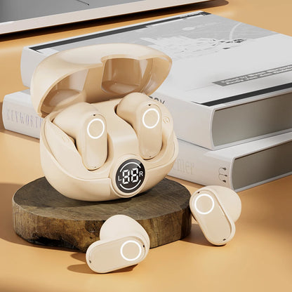 Wireless Earbuds with Built-in Microphone – Bluetooth 5.4 Waterproof Headset with Charging Case | TWS In-Ear Headphones for Sports, Workouts & Running