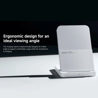 Xiaomi 50W Wireless Charging Stand Pro | Fast Wireless Charge, USB-C Input, Charging Indicator — White