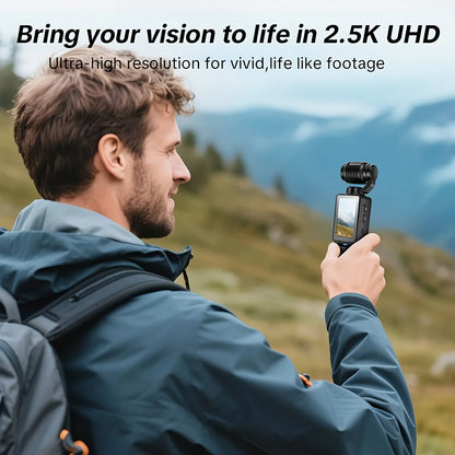 4K Portable Vlog Camera | 180° Rotatable Lens, 1.9" HD Screen, Built-in Fill Light & 2000mAh Battery — Black / White
