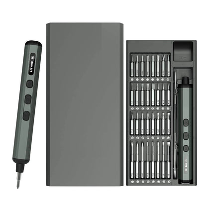 Precision Electric Screwdriver Set 68 in 1 Cordless 64 S2 Precision Drill Bits 5 Torque Settings LED Hand Repair Tool