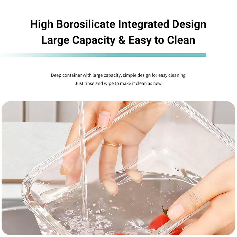 8-Pack Meal Prep Glass Containers with Airtight Lids | 4 Rectangle + 4 Square Sizes, BPA-Free, Microwave & Dishwasher Safe
