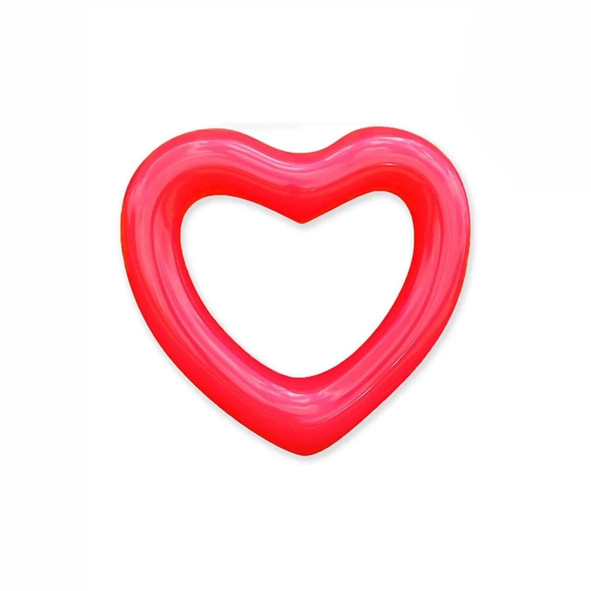 Red Heart Swimming Rings – Inflatable Water Float for Summer Fun Pool Party Beach Lake River & Proposal Decorations –