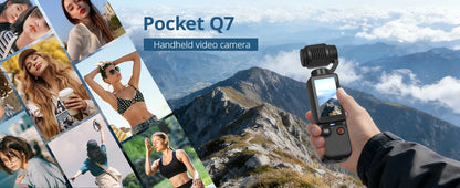 4K Portable Vlog Camera | 180° Rotatable Lens, 1.9" HD Screen, Built-in Fill Light & 2000mAh Battery — Black / White