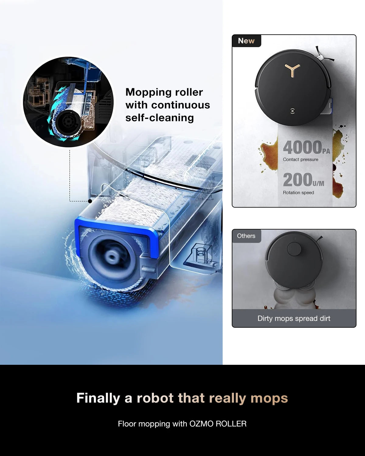 ECOVACS DEEBOT X8 PRO OMNI Robot Vacuum & Mop | 18,000Pa Suction, Self-Washing Mop, AI Navigation, 12-in-1 OMNI Station — Black