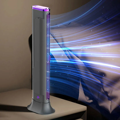 Space-Saving Air Condition Fan | Adjustable Vents Bladeless Tower Fan for Bedroom Home Office and Room | USB Powered