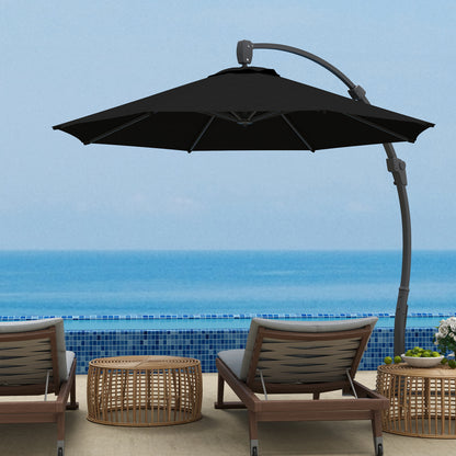 Outsunny 3m Cantilever Garden Parasol | 360 Degree Rotation
