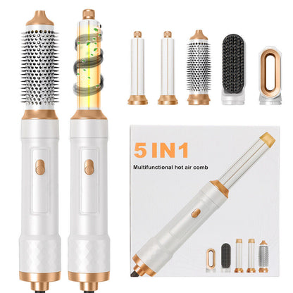 5-in-1 Professional Air Wrap Hair Styler – Dryer Curler Straightener Hot Air Brush & Volumiser – Ideal Gift for Women