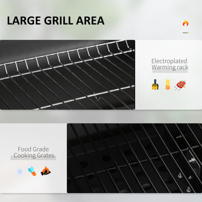 Outsunny Charcoal BBQ Grill | Adjustable Coal Pan
