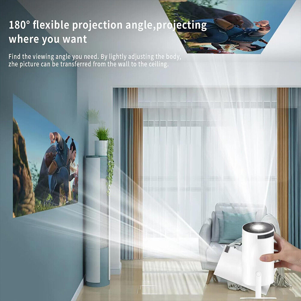 5G 4K Smart LED Projector – HD WiFi Bluetooth Home Theatre Projector with Android HDMI USB Autofocus & Screen Mirroring