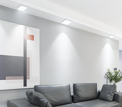 2Pack 18W LED Square Recessed Ceiling Flat Panel Down Light Ultra Slim Warm White