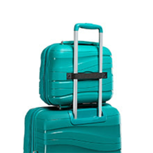 Kono 4-Piece Lightweight Polypropylene Hard Shell Luggage Set – TSA Locks & Spinner Wheels (14’’/20’’/24’’/28’’)