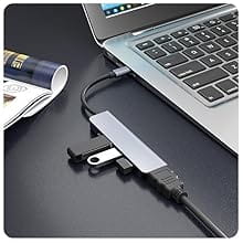 USB C Multiport Adapter 5-in-1 Docking Station with 87W PD Charging HDMI 4K