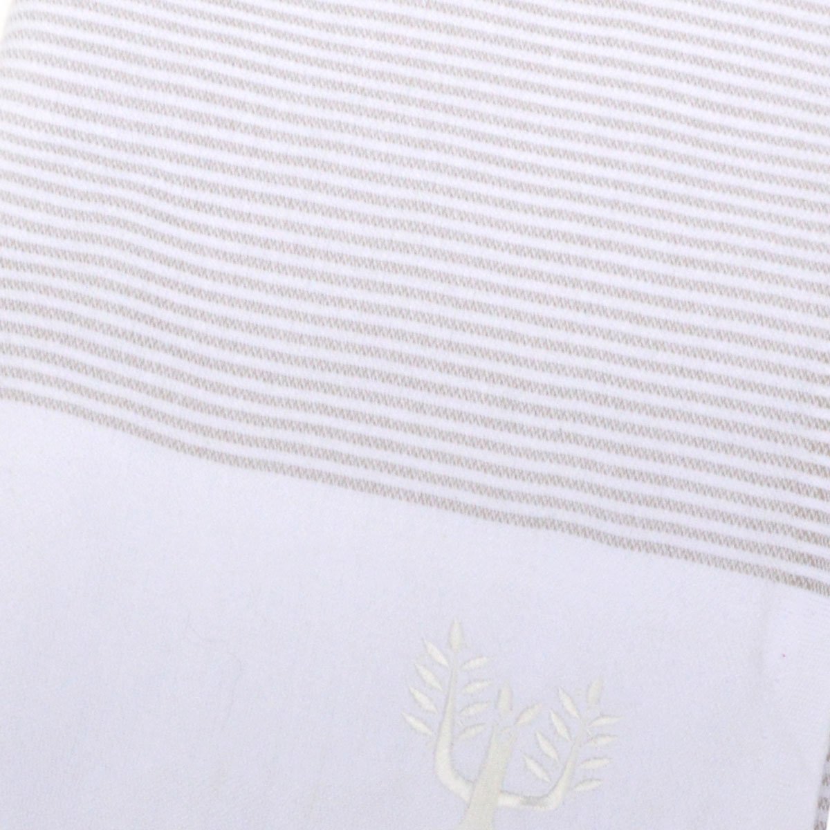 Cancun Striped Hammam Towel | Stone Beige | 100% Cotton