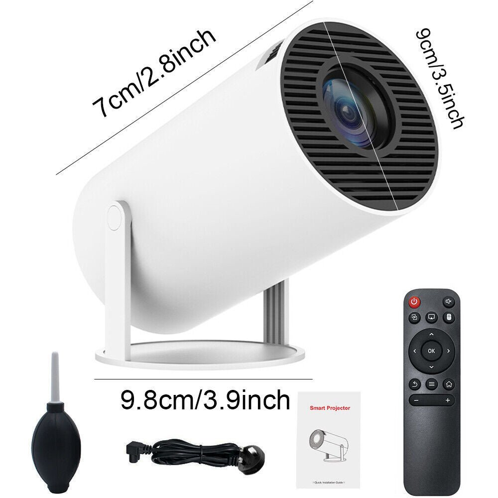 5G 4K Smart LED Projector – HD WiFi Bluetooth Home Theatre Projector with Android HDMI USB Autofocus & Screen Mirroring