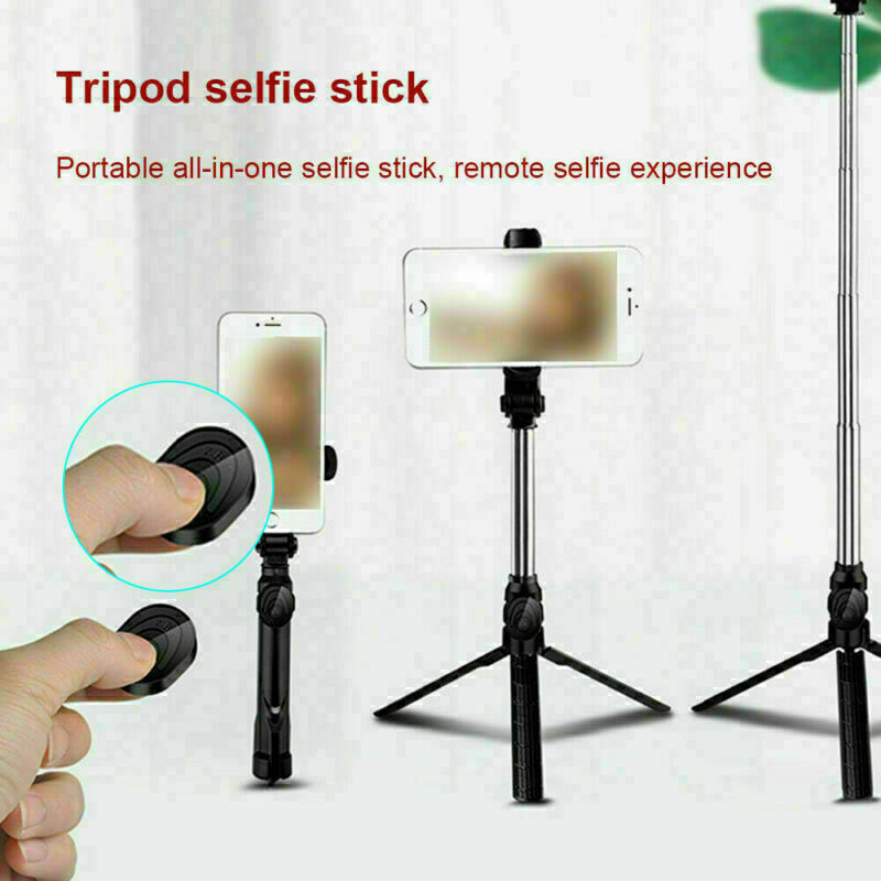 Bluetooth Selfie Tripod Telescopic Stick | Extendable Monopod with Remote | Foldable Phone Holder
