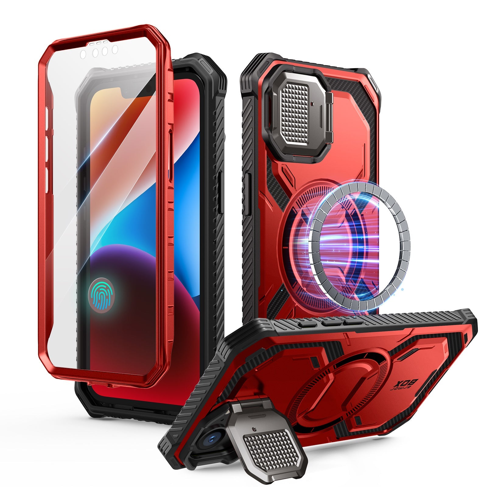 iPhone 16e (2025) Armorbox Case-Metallic Red