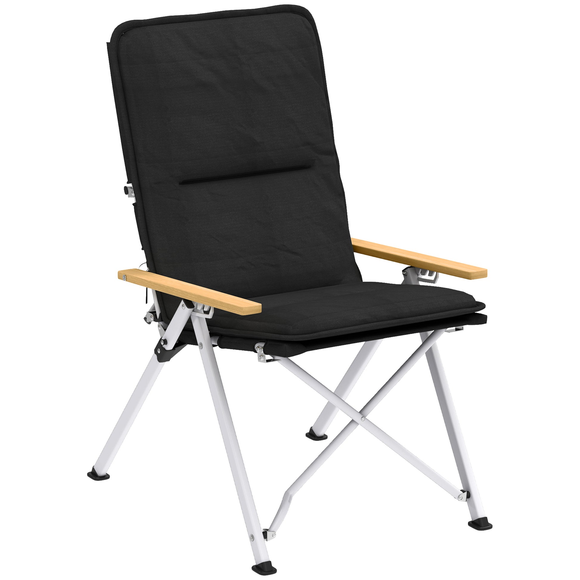 Outsunny lightweight folding camping chair with carry bag