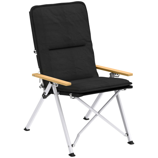 Outsunny lightweight folding camping chair with carry bag