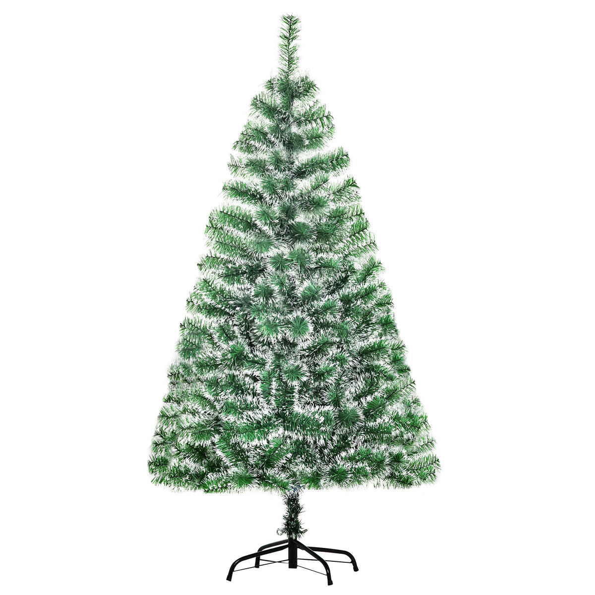 HOMCOM 5FT Indoor Christmas Tree Artificial Decoration Xmas Gift with Metal Stand Branch Tips