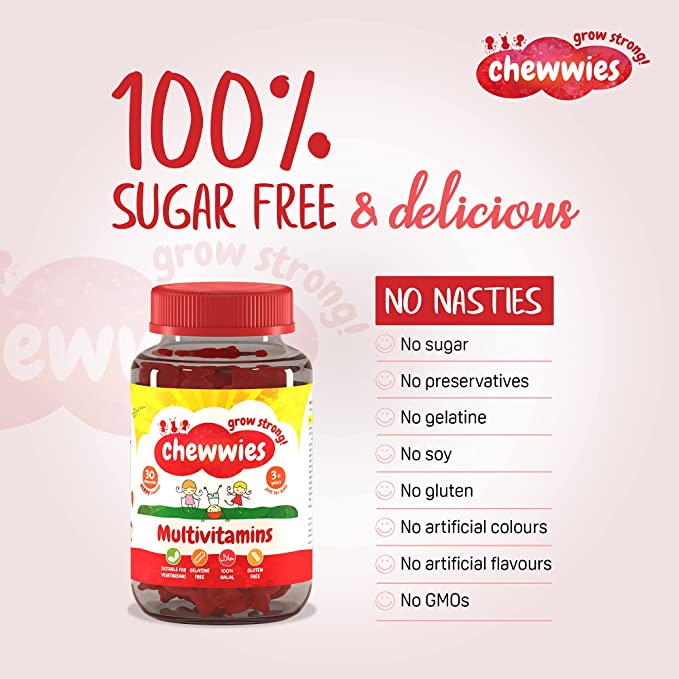 Kids Organic Sugar-Free Multivitamin Gummies – Chewwies®