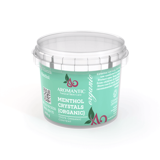 Organic Menthol Crystals - Pure Cosmetic Grade INCI Menthol for DIY Beauty & Aromatherapy UK