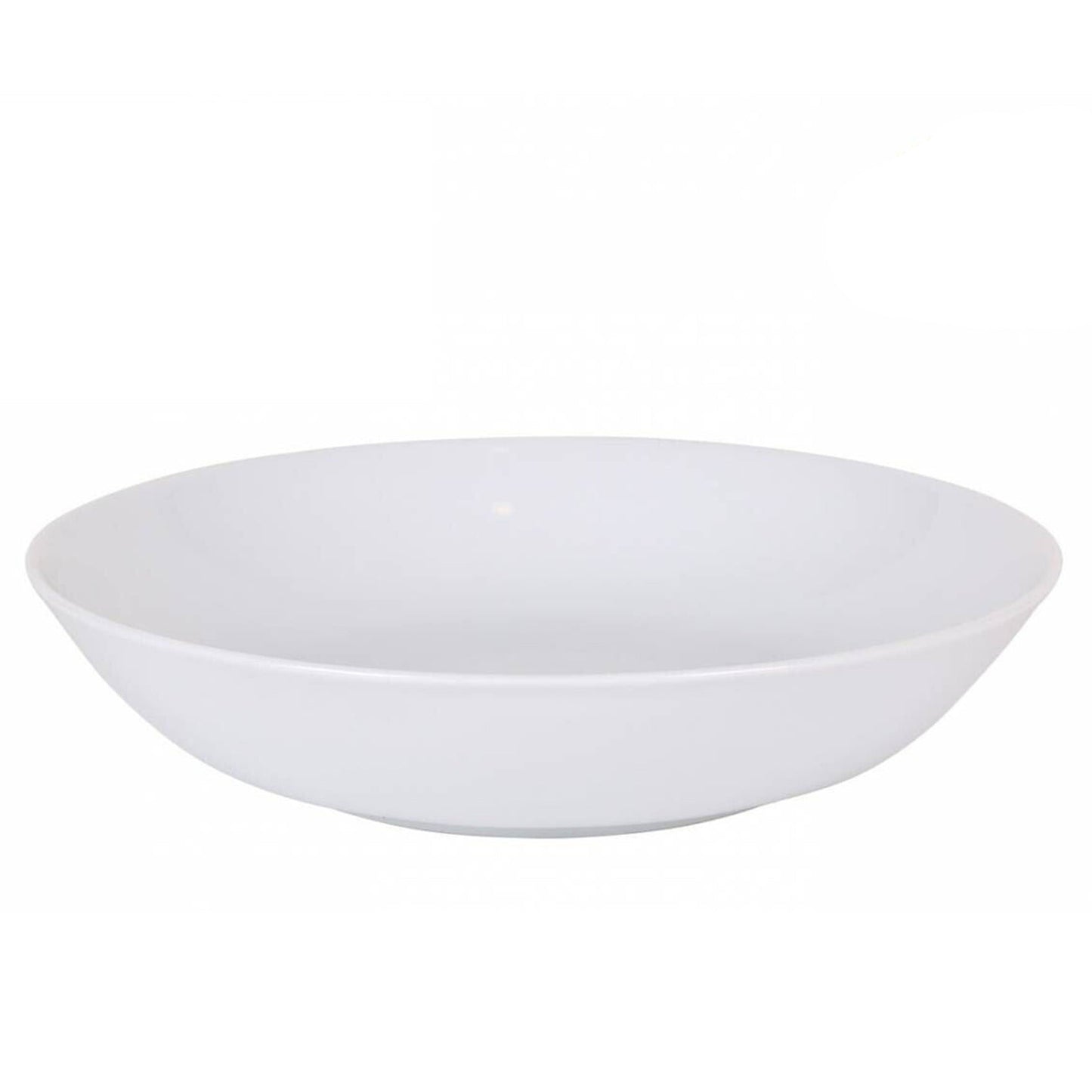 Salad Pasta Bowl,White Serving Soup Bowl Set,Porcelain Wide-Shallow Bowls Kitchen Housewarming Gift,Microwave Dishwasher Safe