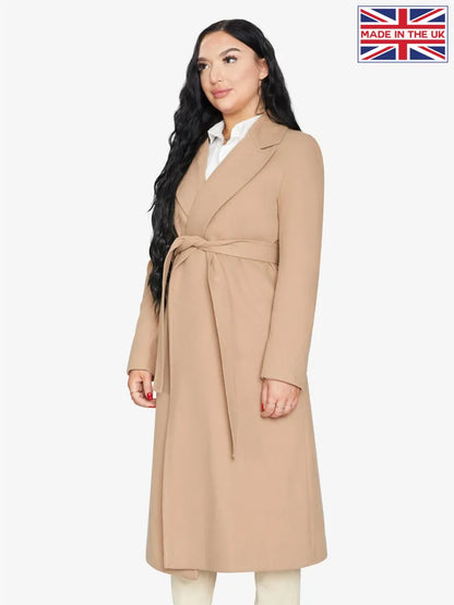 Belted Longline Duster Coat 2024 - Premium Italian Wool & Cashmere UK Winter Outerwear