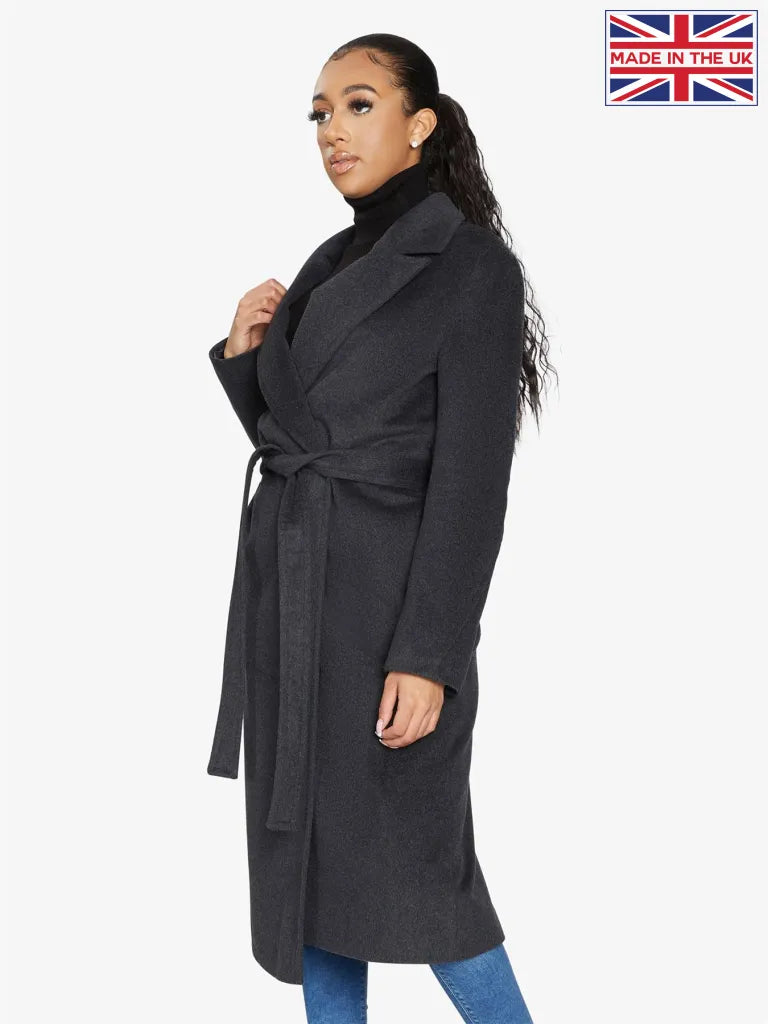 Belted Longline Duster Coat 2024 - Premium Italian Wool & Cashmere UK Winter Outerwear