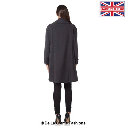 [PRE-ORDER] Wool and Cashmere Blend Swing Coat (1711)