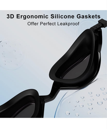 Anti-Fog Swimming Goggles – UV Protection & 180° Wide Vision