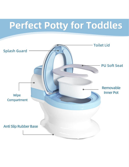 TYRY.HU Portable Potty Training Seat – Travel Toilet for Toddlers with Reusable Liners – Easy-to-Clean Baby Potty Chair