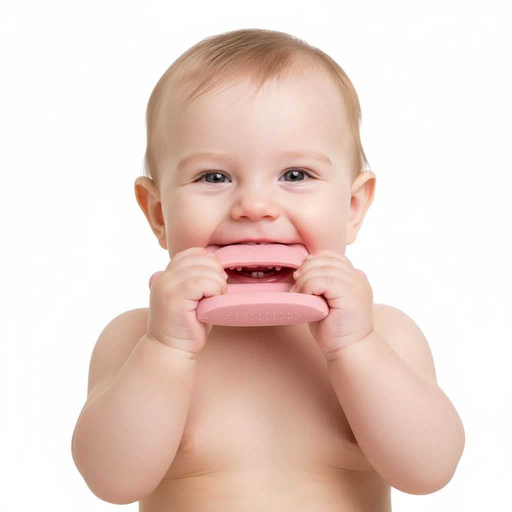 Silicone Baby Teether – Cat‑Shaped Teething Toy with Textured Surface | BPA‑Free Baby Chewer | UK