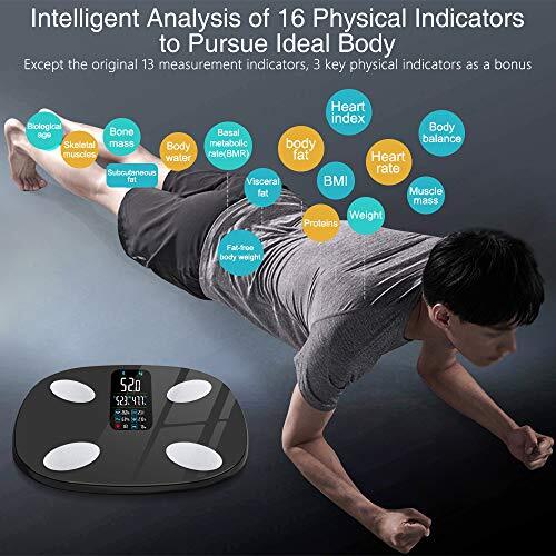 Scales for Body Weight – INSMART Updated Bluetooth Weighing Scales for Bathroom with Heart Rate Monitor & Fitdays App