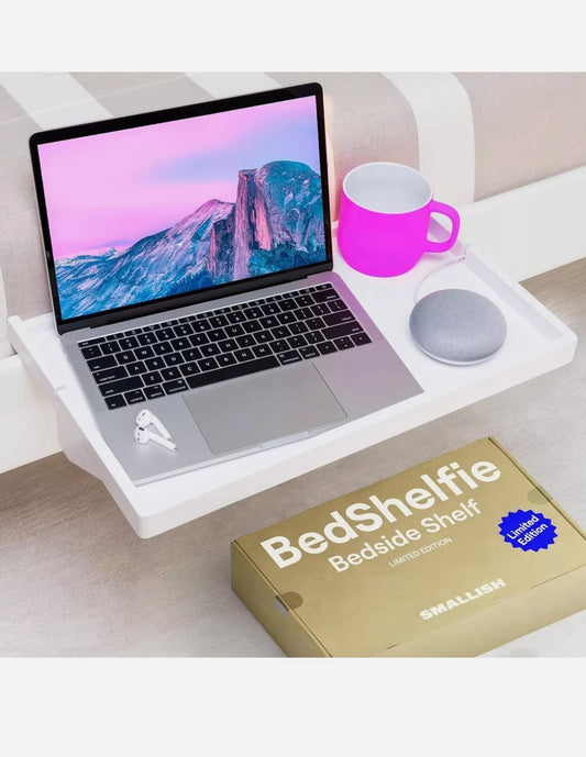 BedShelfie Bedside Shelf for Bunk & Loft Beds – Clamp-On Floating Nightstand