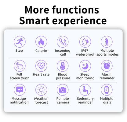 Smart Watch Fitness Tracker for iOS & Android – Heart Rate & Blood Pressure Monitor