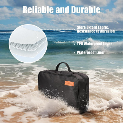 Travel Toiletry Bag, Wash Bag for Women & Men, Hanging Portable Bag with Hook