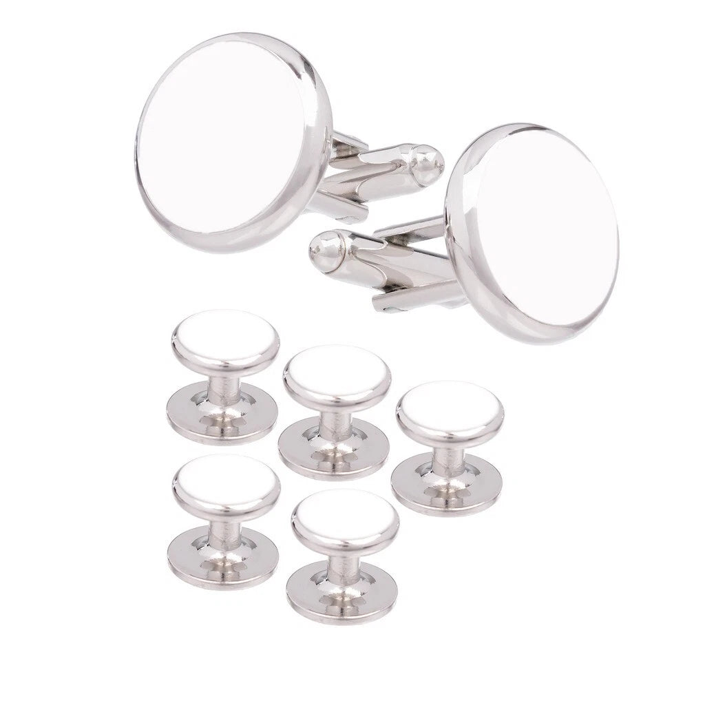 UJOY Cufflinks & Studs Set | 4 Colours | Tuxedo Shirt Buttons | Gift Box