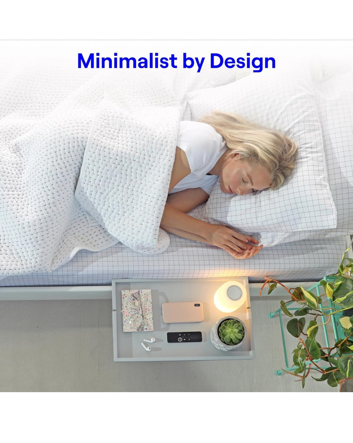 BedShelfie Bedside Shelf for Bunk & Loft Beds – Clamp-On Floating Nightstand