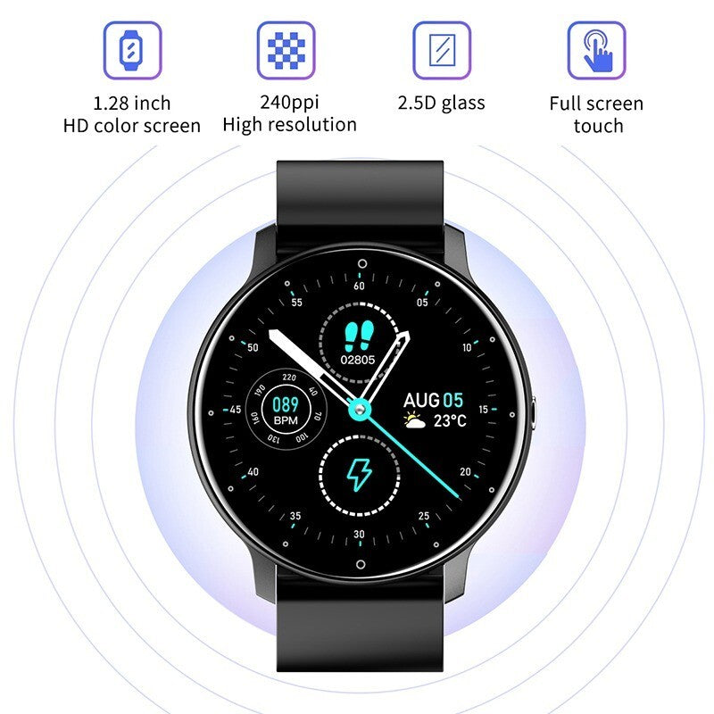 Smart Watch Fitness Tracker for iOS & Android – Heart Rate & Blood Pressure Monitor