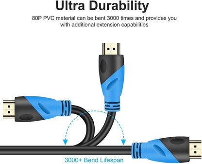 ROMMISIE 4K 60Hz HDMI Cable 25m – HDMI 2.0, 18Gbps, Gold‑Plated
