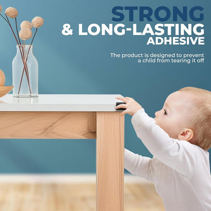 HOFFENBACH Baby Corner Protectors 12‑Pack – Child Safety Table Corner Guards / Edge Protectors