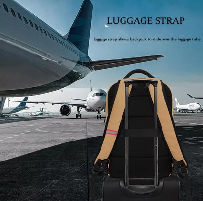 Della Gao Extra Large Laptop Backpack | 45L Anti-Theft | USB Charging Port | Fits 17.3" | Business & Travel