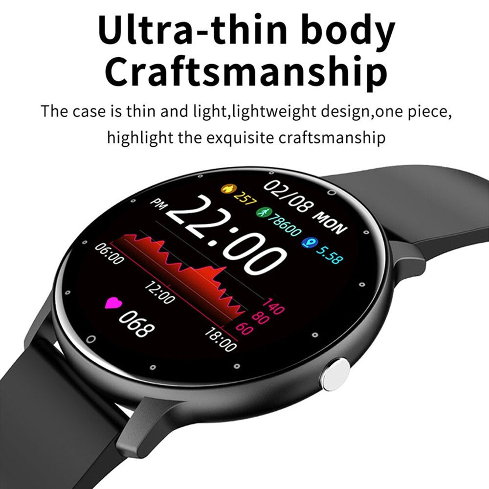 Smart Watch Fitness Tracker for iOS & Android – Heart Rate & Blood Pressure Monitor