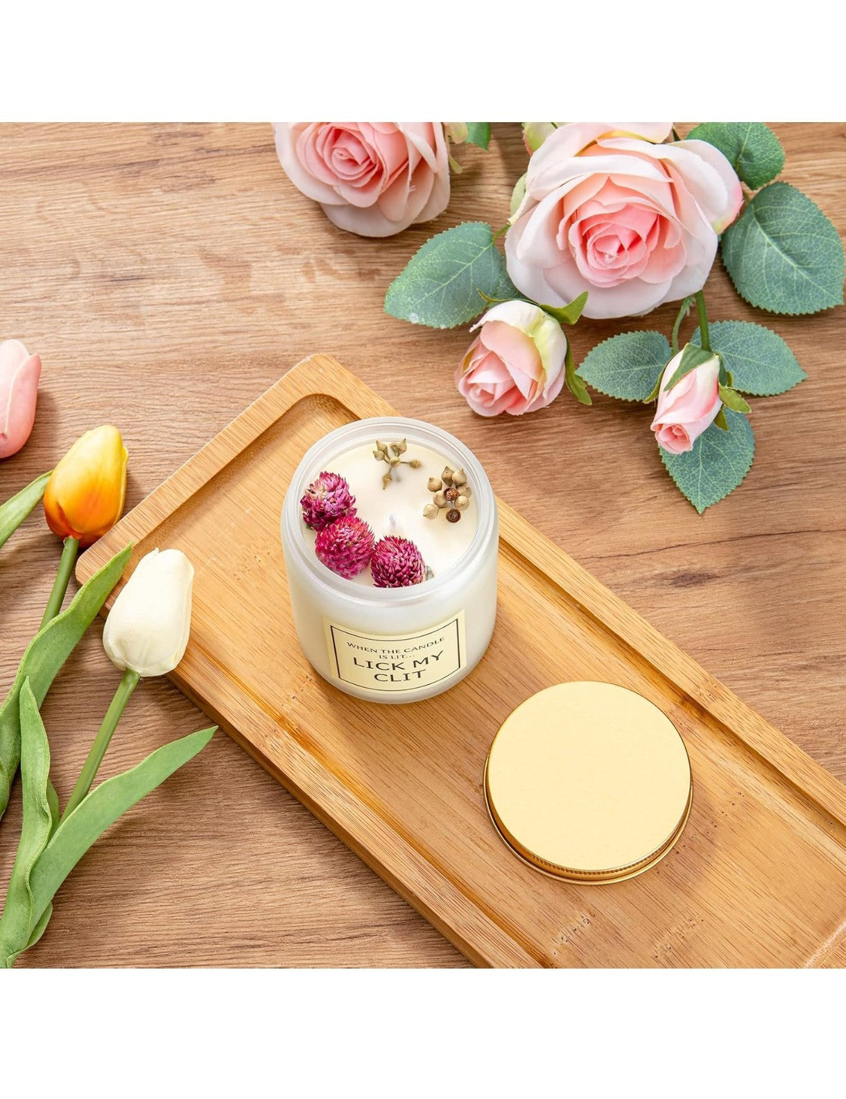 Rosemary Orange and Sage Scented Candle – Funny Birthday Gift for Wife or GF