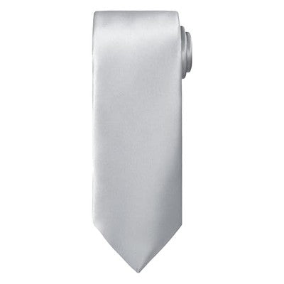 TIE G 5‑Piece Tie Set in Gift Box – Solid Colour Necktie Set (White or Black) – A Silver