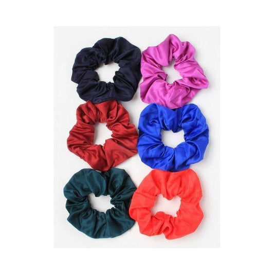 Satin Scrunchies School Assorted Colours